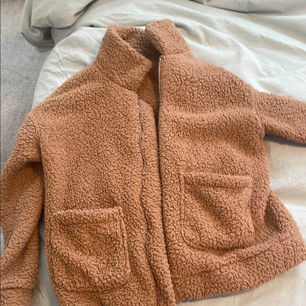 Cozy Brown Sherpa Jacket